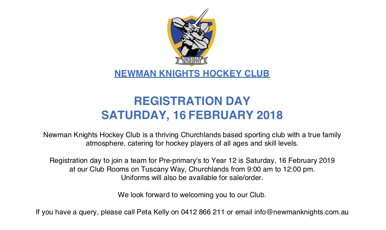 Newman Knights Hockey Club Information