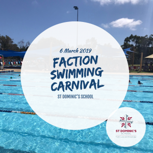 St Dominic's Faction Swimming Carnival Information