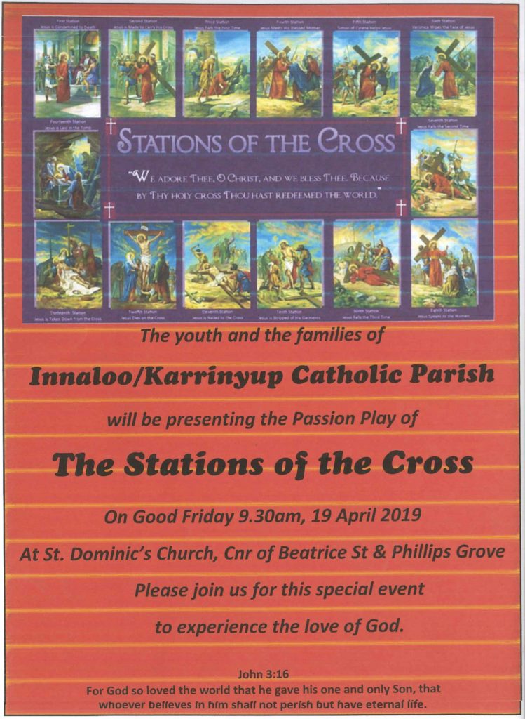Easter Programme at Innaloo-Karrinyup Parish