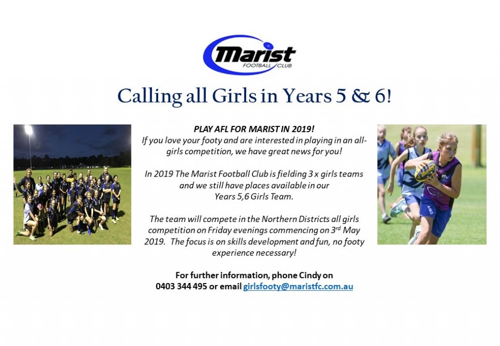 2019 Marist Girls Football Club