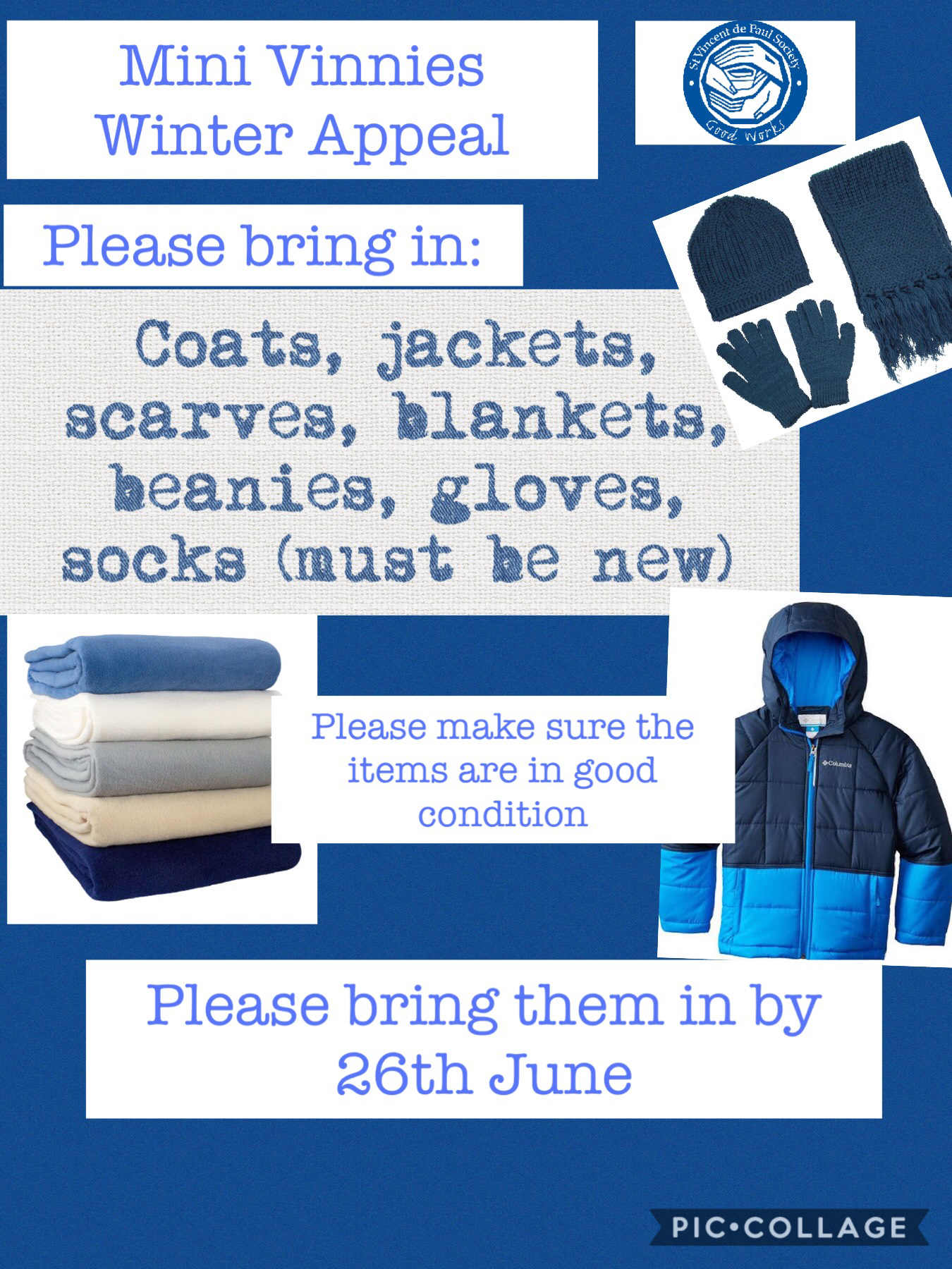 Mini Vinnies Winter Appeal