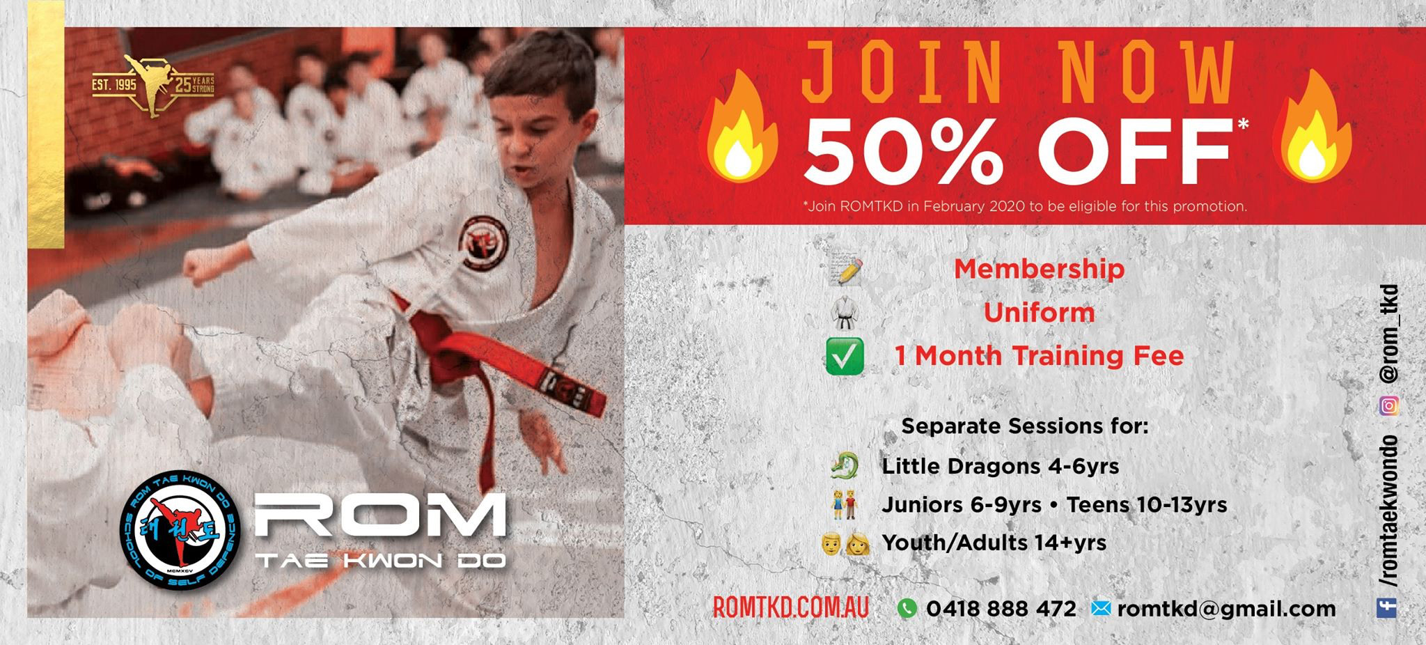 ROM Tae Kwon Do