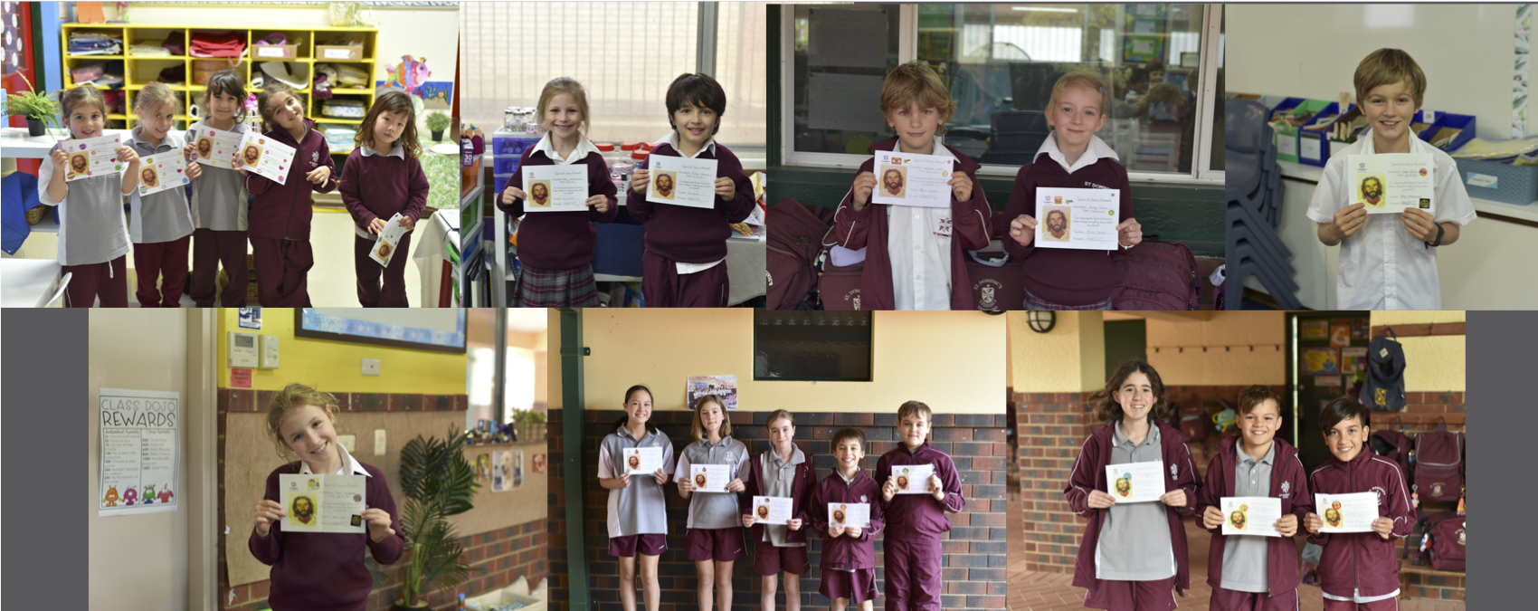 MJR Spirit of Jesus Award Winners – Term 2 Week 5