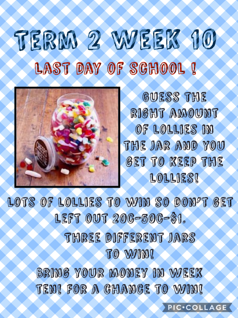 Year 6 Leadership Team Lolly Jar Raffle