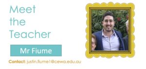 Meet Mr Fiume our New Tandem Year 4 Teacher