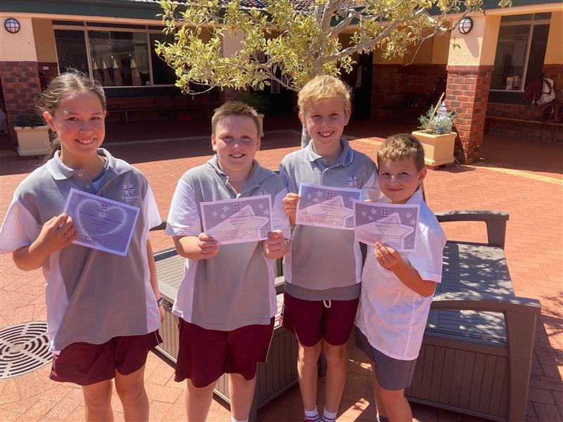 MJR Spirit of Jesus Award Winners and Year 6 Leadership Team Out of School Achievement Awards – Term 4 Week 3