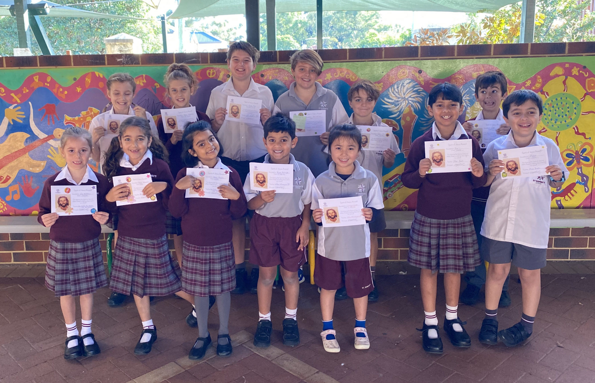 Making Jesus Real (MJR) at St Dominic's - Spirit of Jesus Award Winners Term 2 Week 5