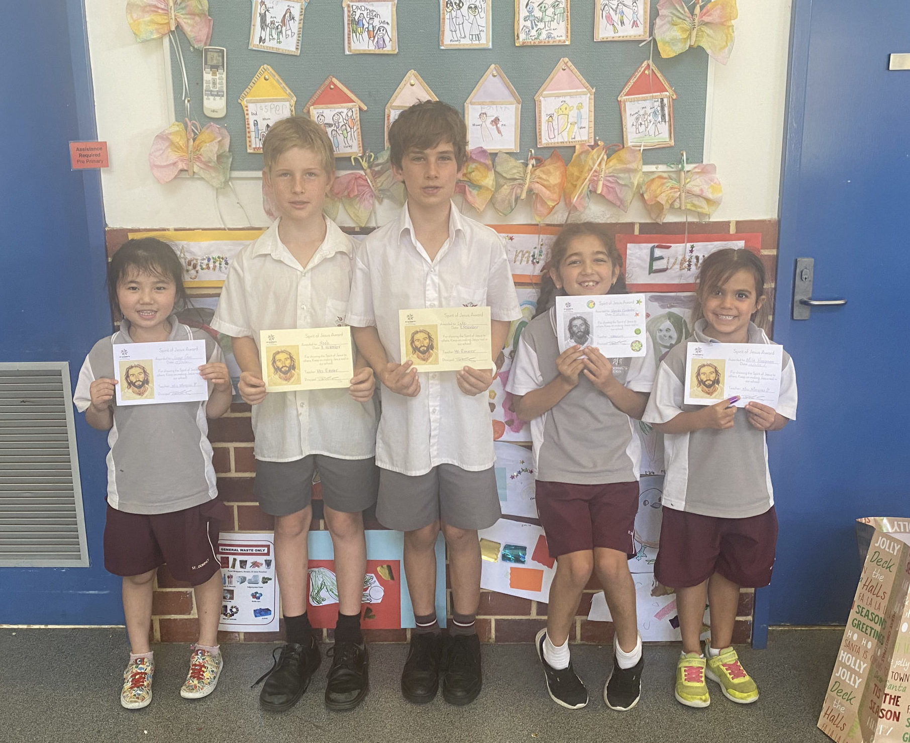 Making Jesus Real (MJR) at St Dominic's - Spirit of Jesus Award Winners Term 4 Week 6