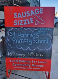 P&F Bunnings Sausage Sizzle Thank You and Final Total