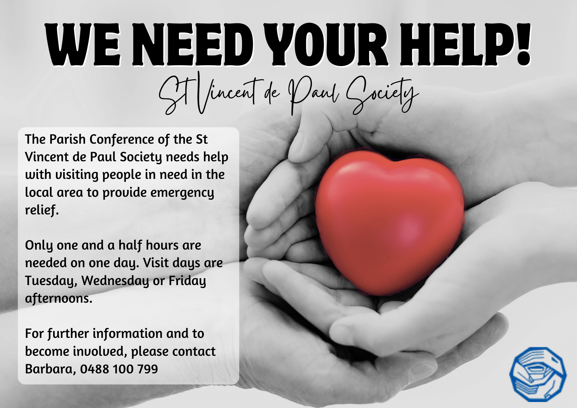 Can You Help St Vincent de Paul Society?