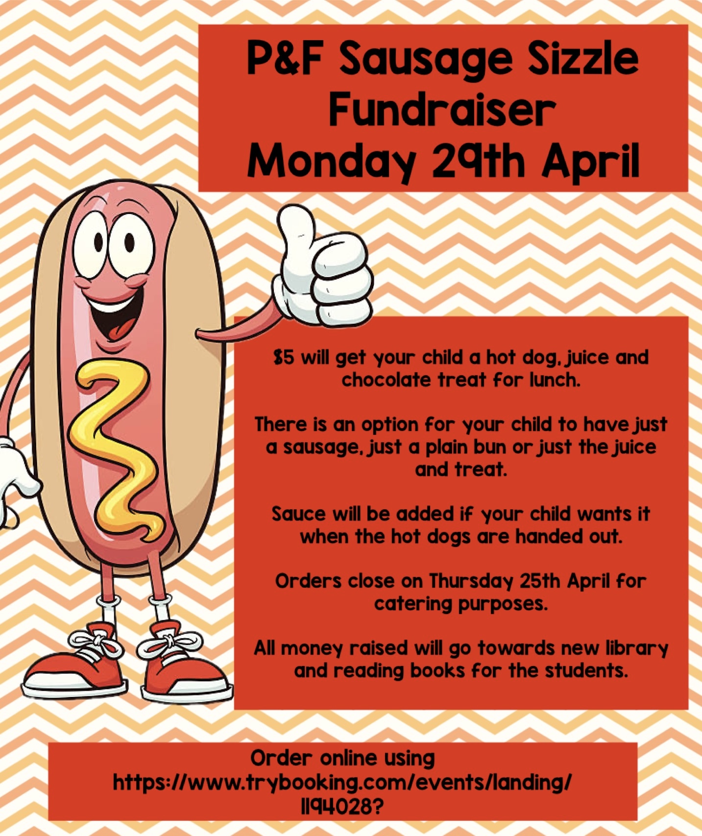 P&F Sausage Sizzle Fundraiser - Monday 29th April