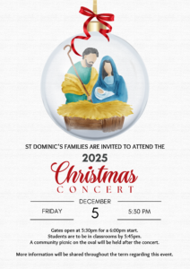 2025 Christmas Concert Information and Costume Requirements