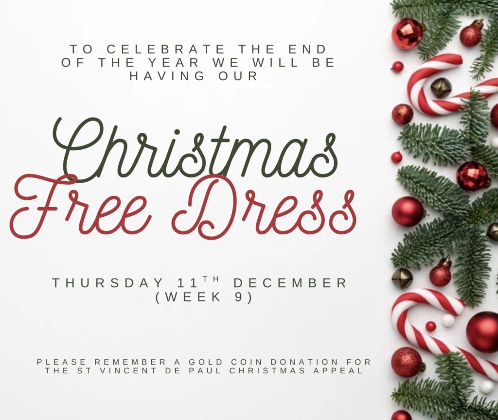 Christmas Themed Free Dress Day - Thursday, 11th December