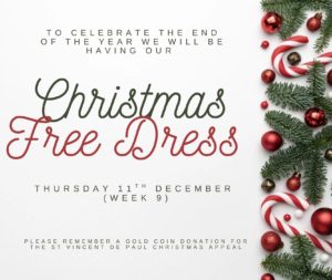Christmas Themed Free Dress Day - Thursday, 11th December