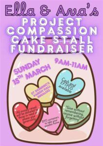 Ella and Ava’s Project Compassion Fundraiser - Sunday 15th March